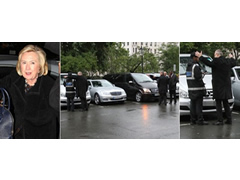 Londer, polici rrugor gjobit me 80 paund makinen e Hillari Klinton