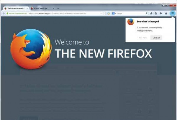 Nderfaqja e re grafike per Mozilla Firefox