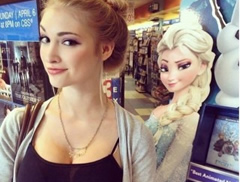 Adoleshentja qe i ngjan protagonistes se filmit 'Frozen'