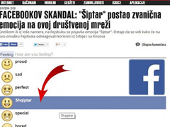 Facebook krijon ikonen Shqiptar