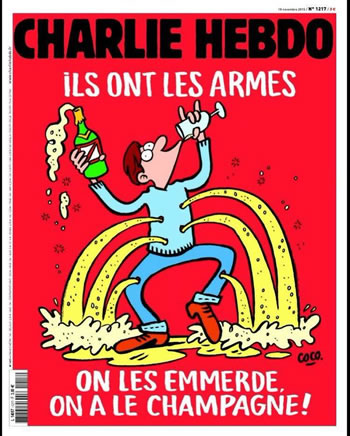 Charlie Hebdo sfidon ISIS: Ju keni arme, ne kemi shampanje