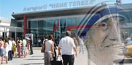 Vendoset monumenti i Nënë Terezës në hyrje te aeroportit ndërkombëtar të Tiranës