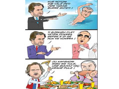 Karikature politike nga Bujar Kapexhi 