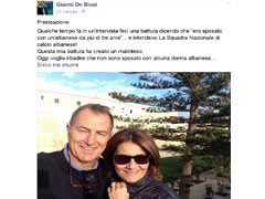 De Biazi sakteson: Gruaja ime eshte Paola, gruaja shqiptare eshte Kombetarja