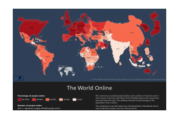 Harta e internetit: Kina me 600 mln perdorues, SHBA 270 mln