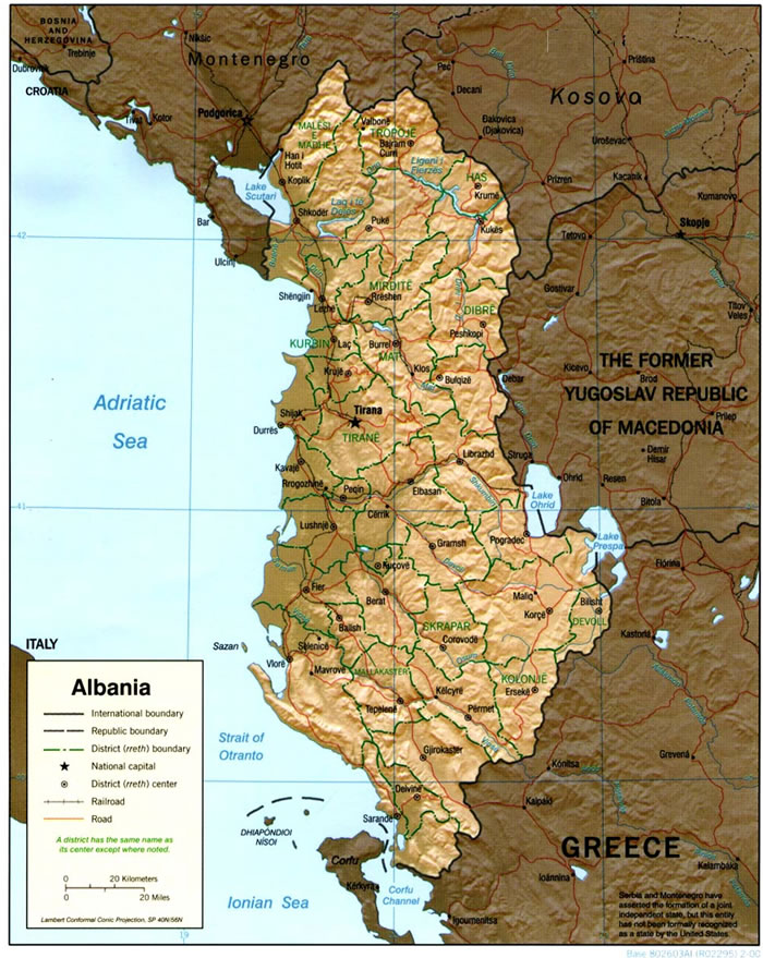 Harta e Shqiperise